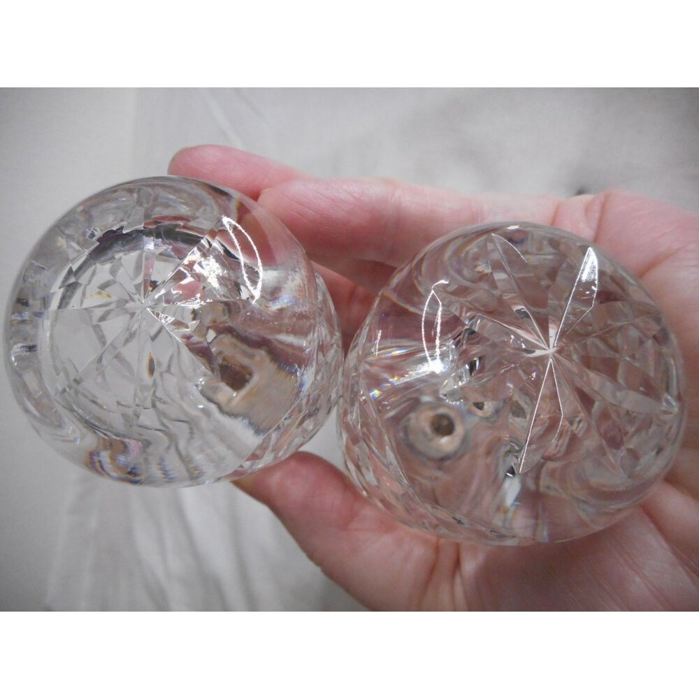 Vintage Waterford Glandore Crystal EPNS Silver Plate Salt & Pepper Shakers - Picture 3 of 3